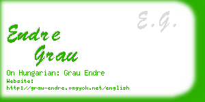 endre grau business card